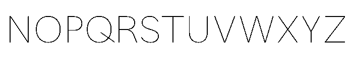 MTUpdateSans Hairline Font UPPERCASE