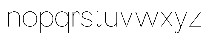 MTUpdateSans Hairline Font LOWERCASE