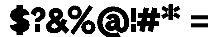 MTUpdateSans Heavy Font OTHER CHARS