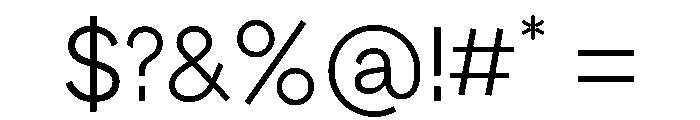 MTUpdateSans Light Font OTHER CHARS