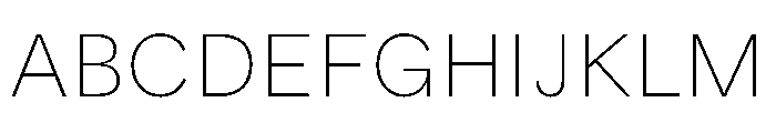 MTUpdateSans Thin Font UPPERCASE
