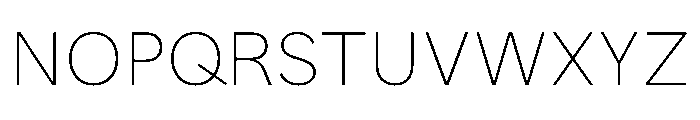 MTUpdateSans Thin Font UPPERCASE