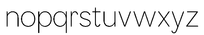 MTUpdateSans Thin Font LOWERCASE