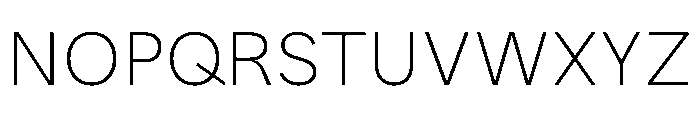 MTUpdateSans UltraLight Font UPPERCASE