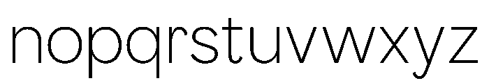 MTUpdateSans UltraLight Font LOWERCASE