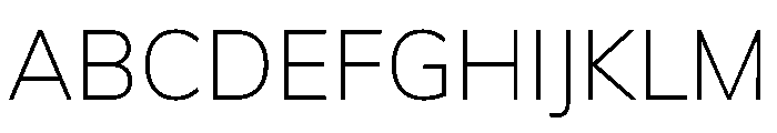 Mulish Variable Extra Light Font UPPERCASE