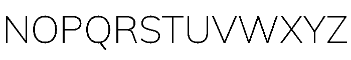 Mulish Variable Extra Light Font UPPERCASE