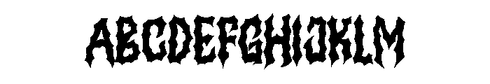 MURDER DANGER Font UPPERCASE