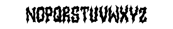 MURDER DANGER Font UPPERCASE