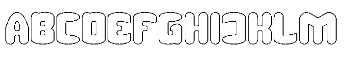 MUSIC THING-Hollow Font UPPERCASE