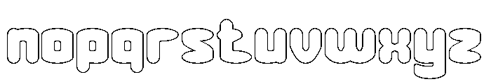 MUSIC THING-Hollow Font LOWERCASE