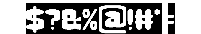 MUSIC THING-Inverse Font OTHER CHARS