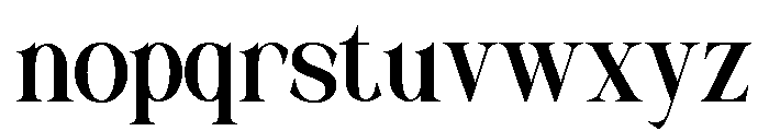 MUSTY SERIF Bold Font LOWERCASE