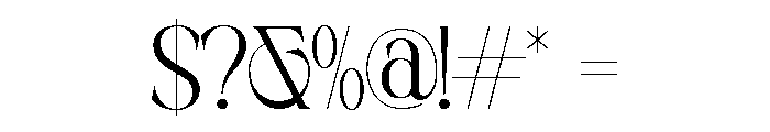 MUSTY SERIF Light Font OTHER CHARS