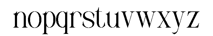 MUSTY SERIF Light Font LOWERCASE