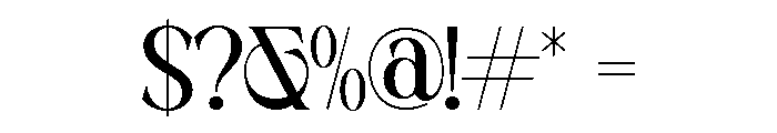 MUSTY SERIF Medium Font OTHER CHARS
