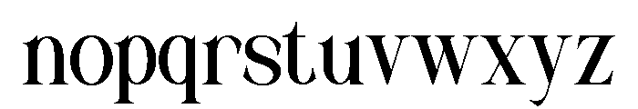 MUSTY SERIF Medium Font LOWERCASE