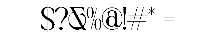 MUSTY SERIF Regular Font OTHER CHARS