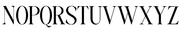 MUSTY SERIF Regular Font UPPERCASE