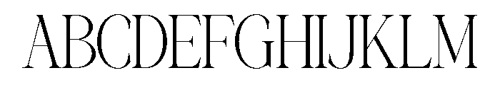 MUSTY SERIF Thin Font UPPERCASE