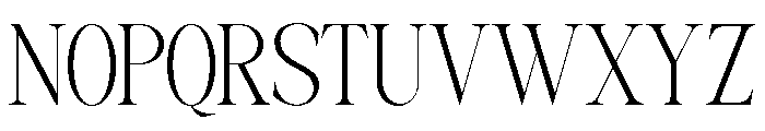 MUSTY SERIF Thin Font UPPERCASE