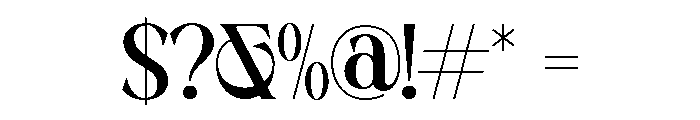 MUSTYSERIF-Bold Font OTHER CHARS