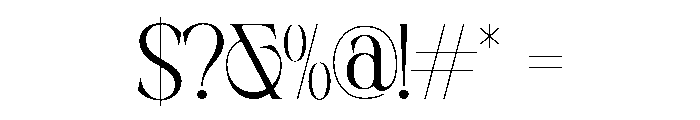 MUSTYSERIF-Light Font OTHER CHARS