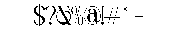 MUSTYSERIF-Regular Font OTHER CHARS