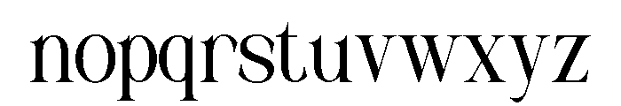 MUSTYSERIF-Regular Font LOWERCASE