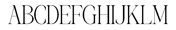 MUSTYSERIF-Thin Font UPPERCASE