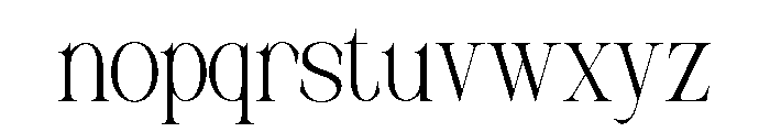 MUSTYSERIF-Thin Font LOWERCASE