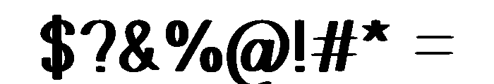 Muffin Bakery Font OTHER CHARS