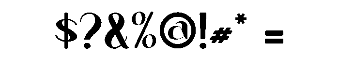 Mugheny Font OTHER CHARS