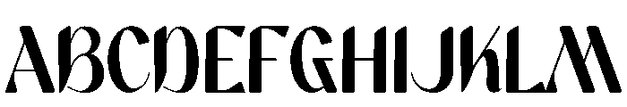 Mugheny Font UPPERCASE