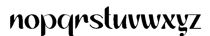 Mugheny Font LOWERCASE