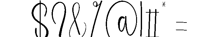 Multilayer Font OTHER CHARS