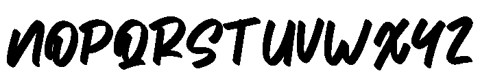 Mulyo King Font UPPERCASE