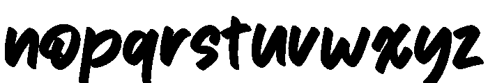 Mulyo King Font LOWERCASE