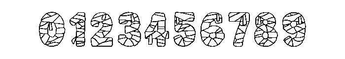 Mummy Wrap Font OTHER CHARS