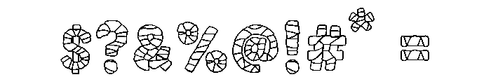 Mummy Wrap Font OTHER CHARS