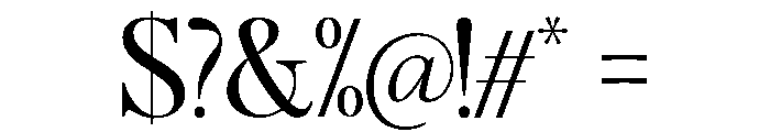 Munkale Display Regular Font OTHER CHARS