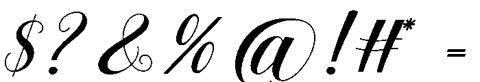 MurahthatCalligraphy Font OTHER CHARS