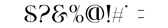 Mured Ruberi Font OTHER CHARS