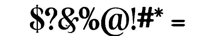 Murisa Evelyn Regular Font OTHER CHARS