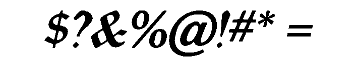 Murisa Fazio Italic Font OTHER CHARS