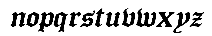 Murisa Fazio Italic Font LOWERCASE