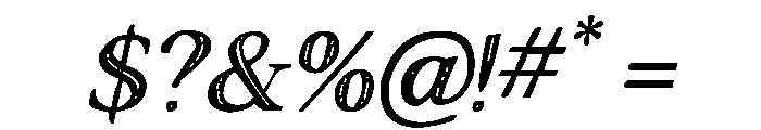 Murisa Giancarlo Italic Font OTHER CHARS