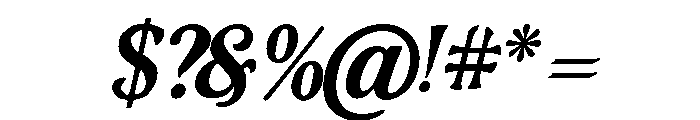 Murisa Nathalia Italic Font OTHER CHARS