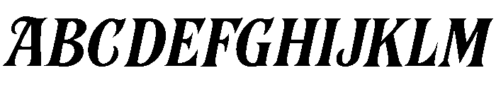 Murisa Nathalia Italic Font UPPERCASE