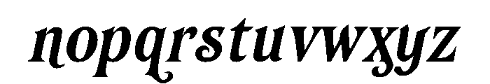 Murisa Nathalia Italic Font LOWERCASE